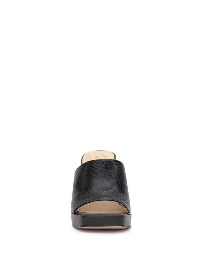 Women Platforms Jessica Simpson Kashet Mule Platform Sandal In Black Snake