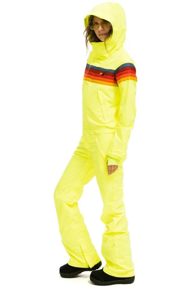 Women Powder Suits Aviator Nation 3 Layer Powder Suit 8211 Neon Yellow