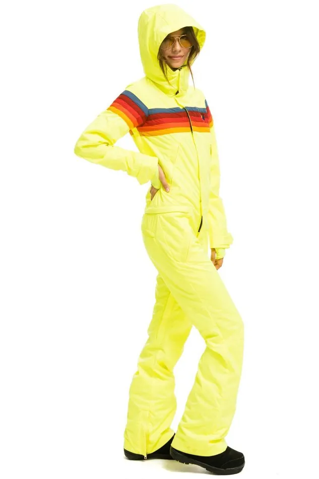 Women Powder Suits Aviator Nation 3 Layer Powder Suit 8211 Neon Yellow