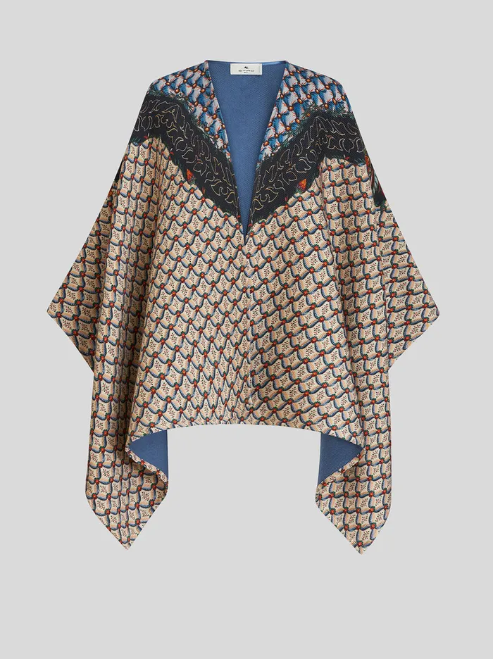 Women Printed Cape Etro Capes And Ponchos