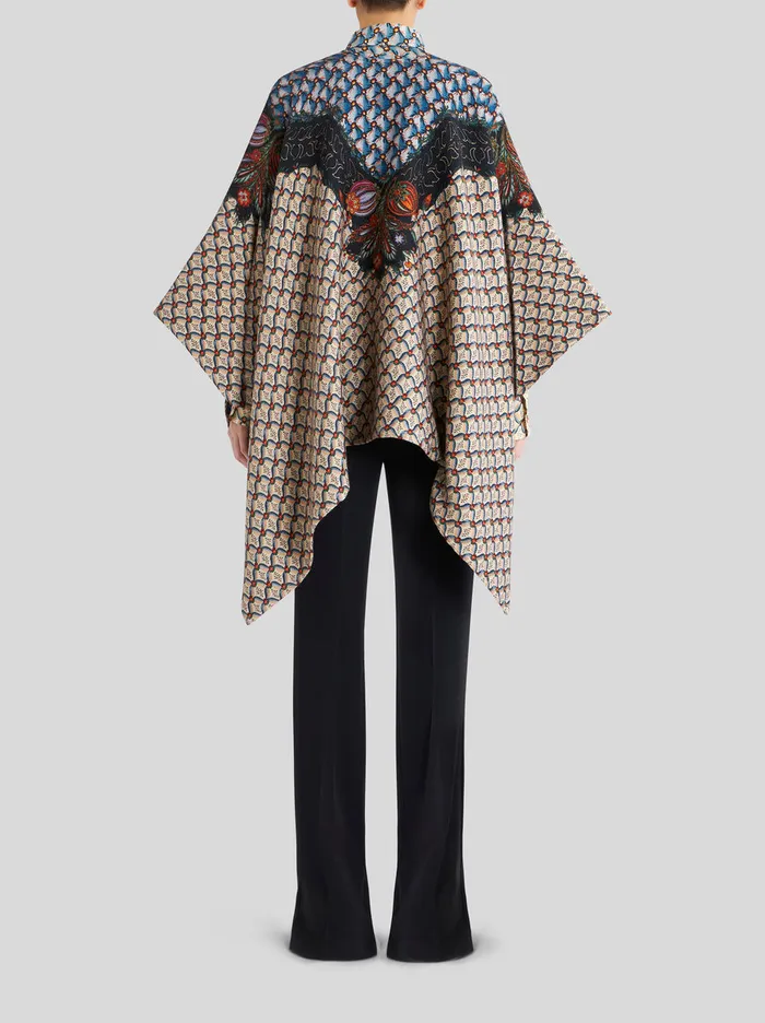 Women Printed Cape Etro Capes And Ponchos