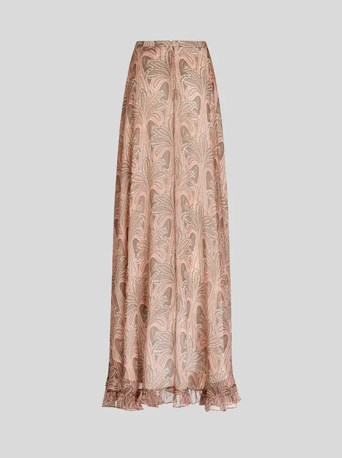 Women Printed Crepon Skirt Etro Skirts