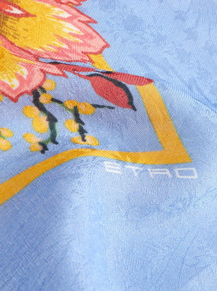 Women Printed Jacquard Shawl Etro Scarves And Silk