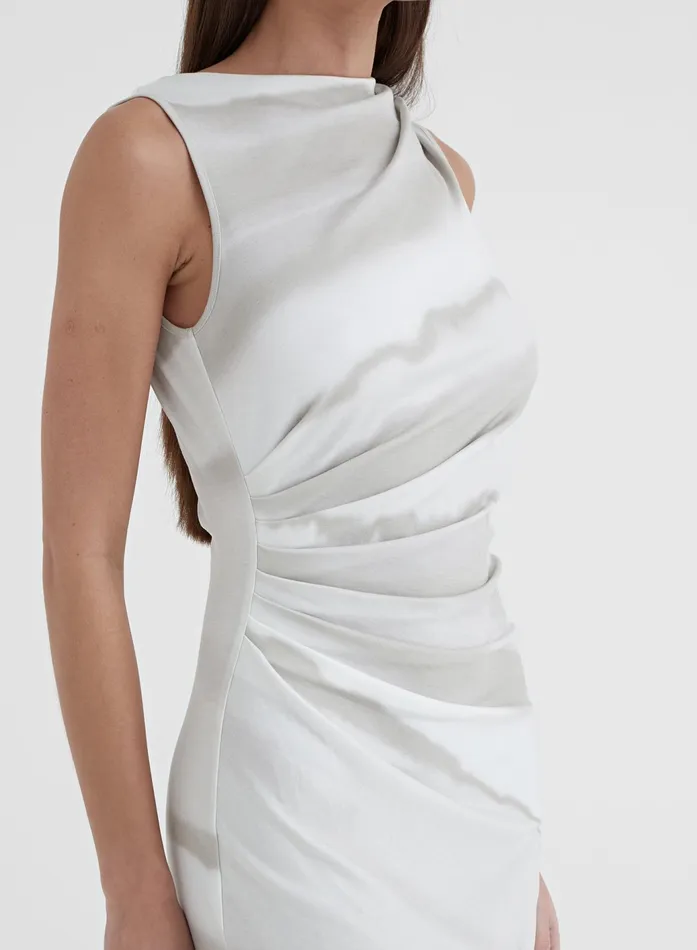 Women Printed Ruched Jersey Midaxi Dress 8211 Tamilda 4th and Reckless Dresses