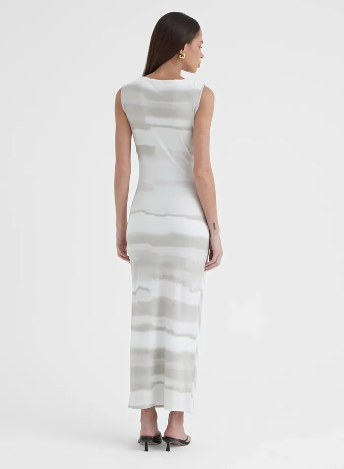 Women Printed Ruched Jersey Midaxi Dress 8211 Tamilda 4th and Reckless Dresses