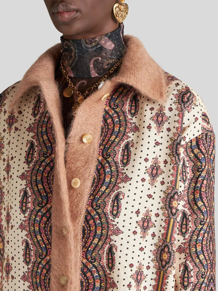 Women Printed Wool And Silk Shirt Etro Shirts And Blouses