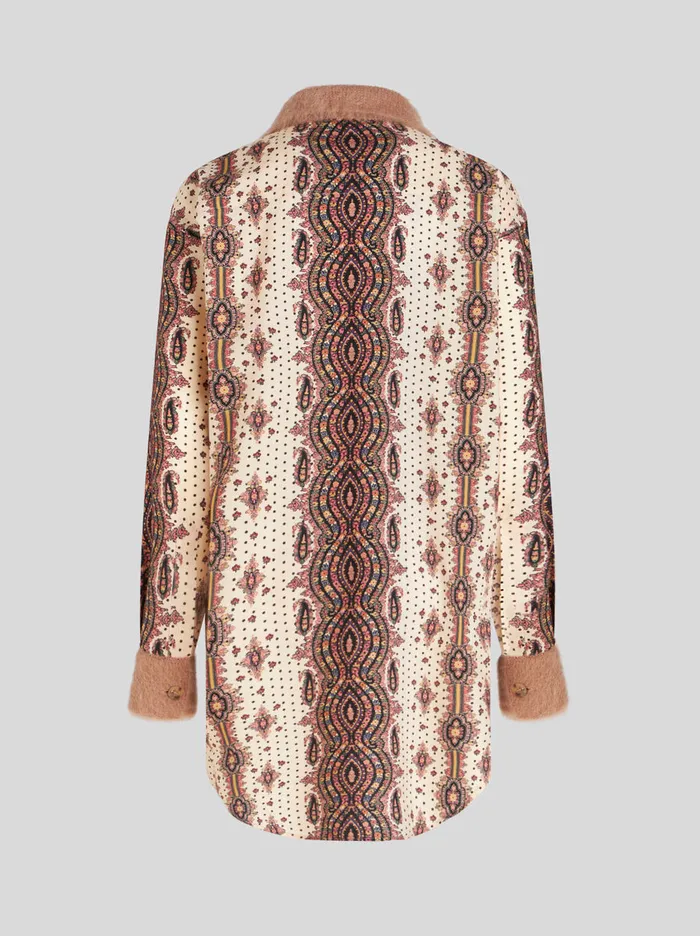 Women Printed Wool And Silk Shirt Etro Shirts And Blouses
