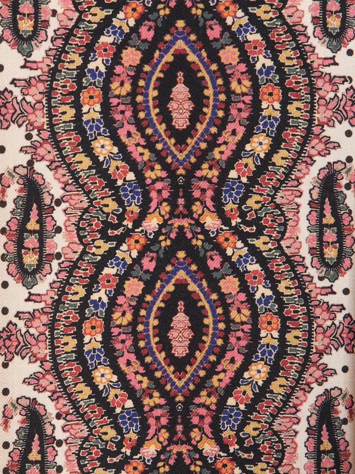 Women Printed Wool And Silk Shirt Etro Shirts And Blouses