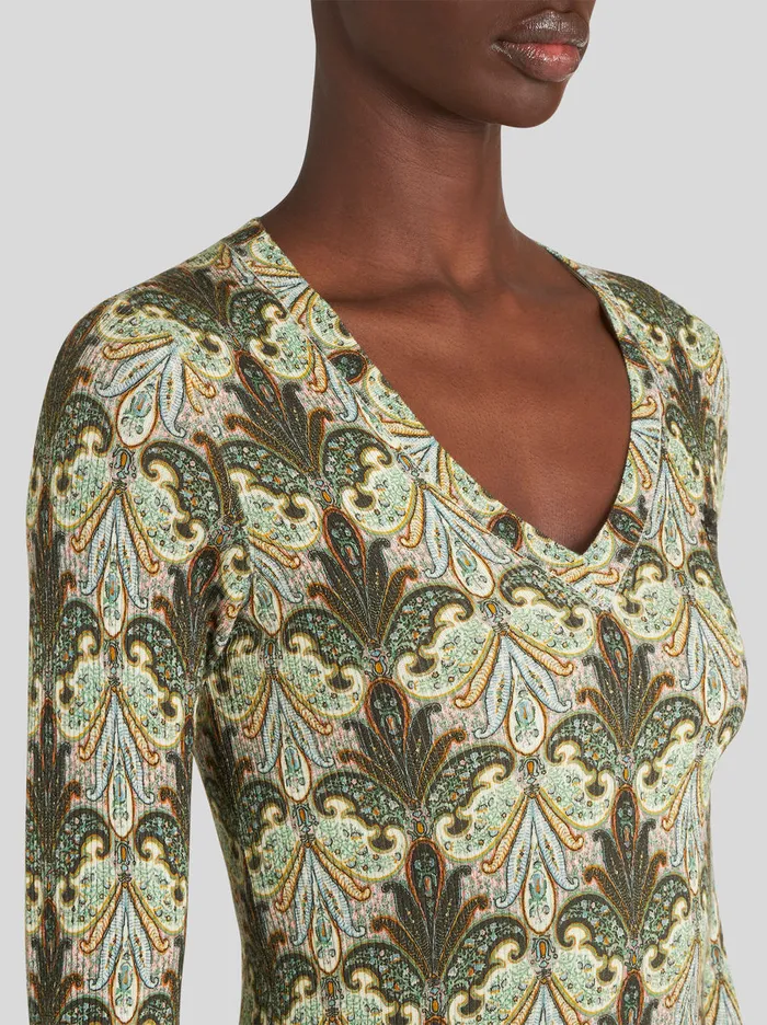 Women Printed Wool Jumper Etro Knitwear