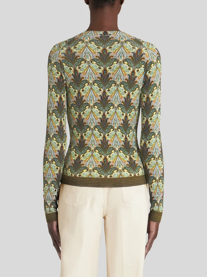 Women Printed Wool Jumper Etro Knitwear