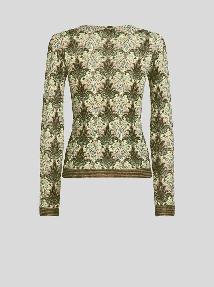 Women Printed Wool Jumper Etro Knitwear