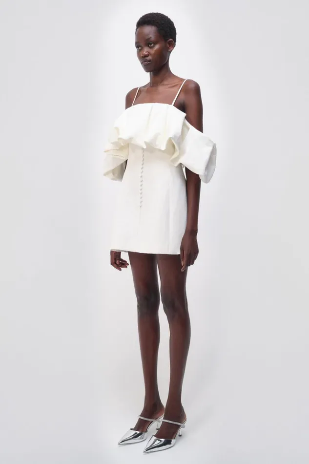 Women Puff Dress Natural White Jonathan Simkhai Dresses and Jumpsuits