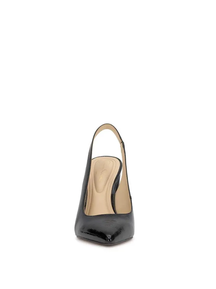 Women Pumps Jessica Simpson Noula Slingback Pointed Toe Pump In Black Patent