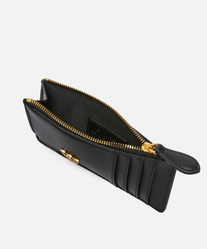 Women Purses Pinko Zipped Card Holder Blackantique Gold Women Purses Pinko Zipped Card Holder Blackantique Gold