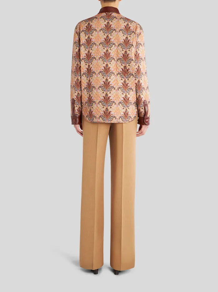 Women Quilted Shirt With Paisley Design Etro Coats And Outerwear