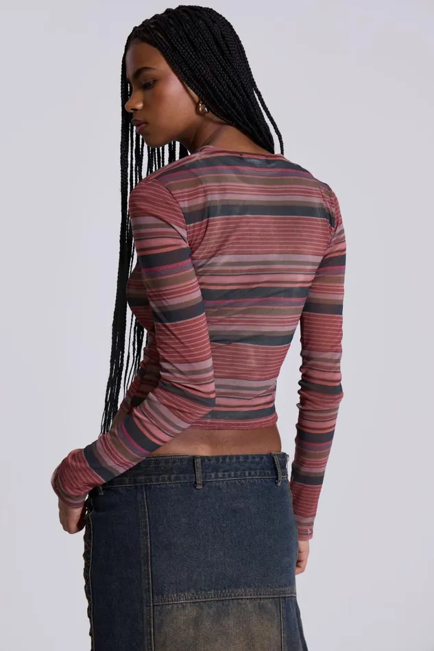 Women Raid Mesh Cardigan Jaded London Long Sleeve Tops