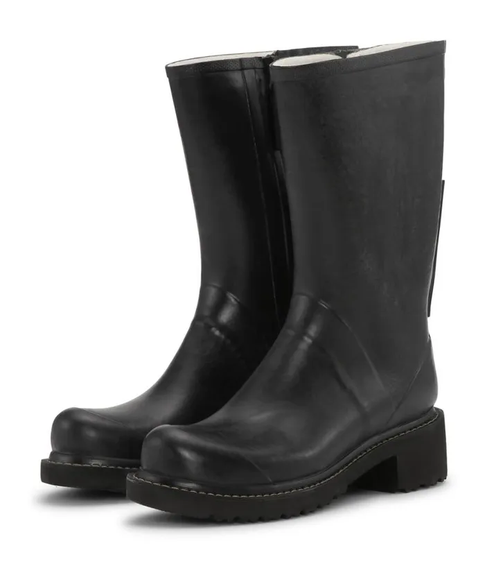 Women Rainboots Medium Ilse Jacobsen 34 Rubber Boots With Zip 8211 Black Women Rainboots Medium Ilse Jacobsen 34 Rubber Boots With Zip 8211 Black