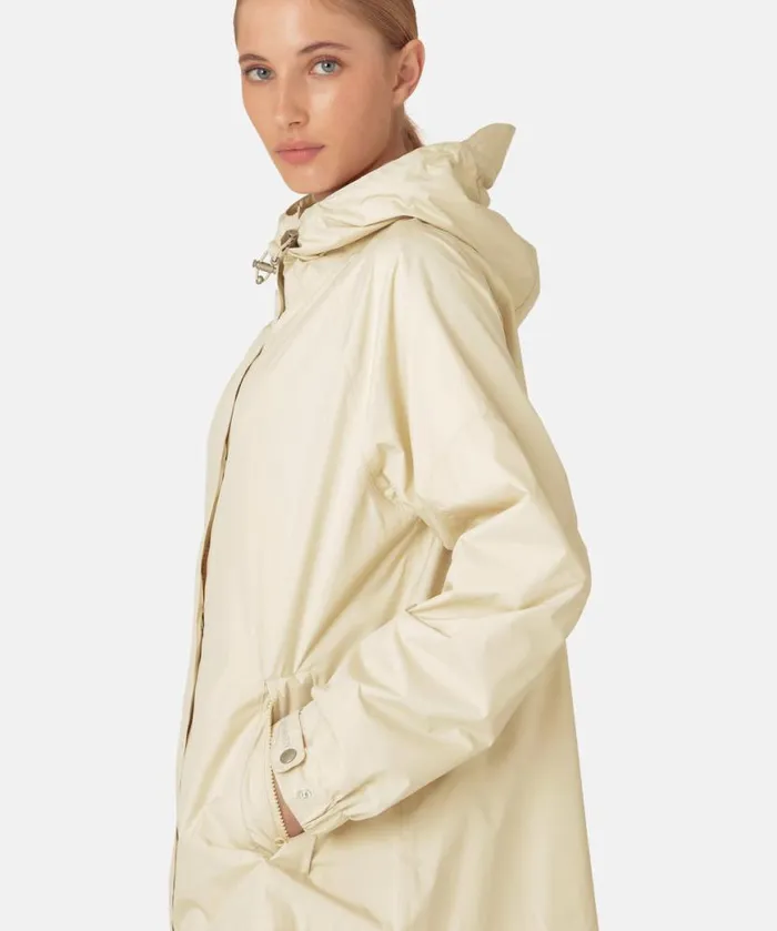 Women Raincoats Ilse Jacobsen Rain Jacket 8211 Bleached Sand