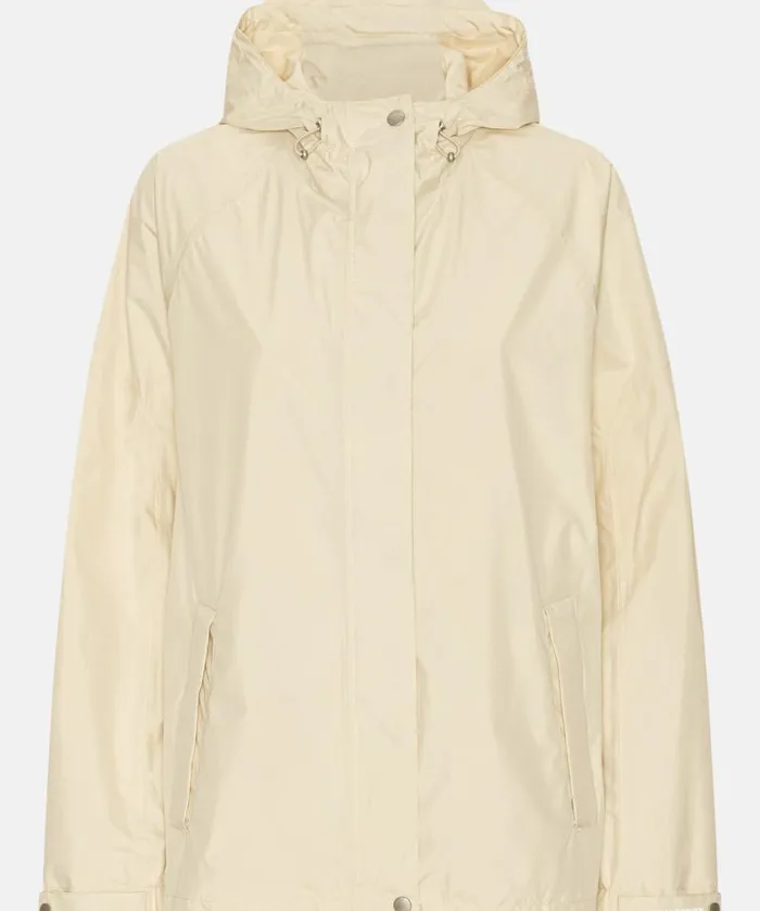 Women Raincoats Ilse Jacobsen Rain Jacket 8211 Bleached Sand
