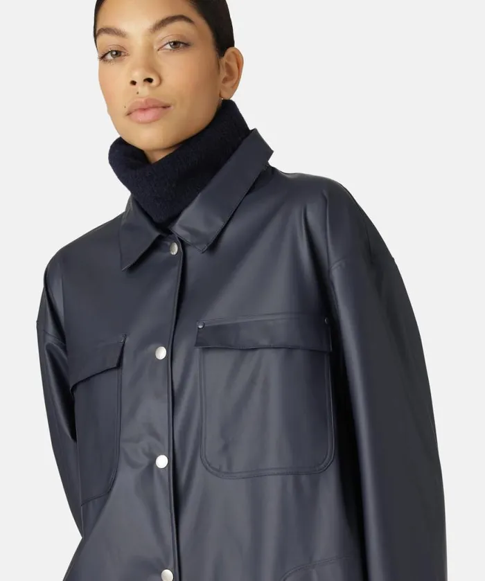 Women Raincoats Ilse Jacobsen Raincoat 8211 Dark Indigo