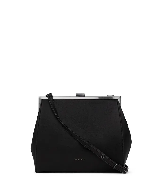 Women Reika Vegan Frame Crossbody Bag 8211 Vintage Black Matt and Nat Crossbody Women Reika Vegan Frame Crossbody Bag 8211 Vintage Black Matt and Nat Crossbody