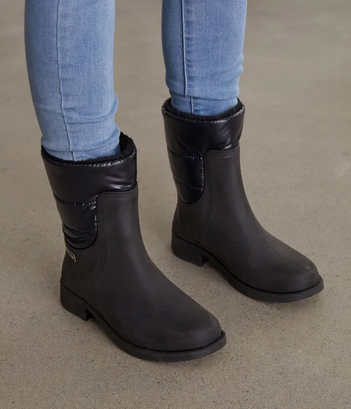 Women Romina Vegan Rain Boots Black Matt and Nat Waterproof