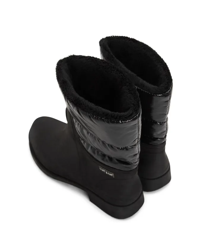Women Romina Vegan Rain Boots Black Matt and Nat Waterproof