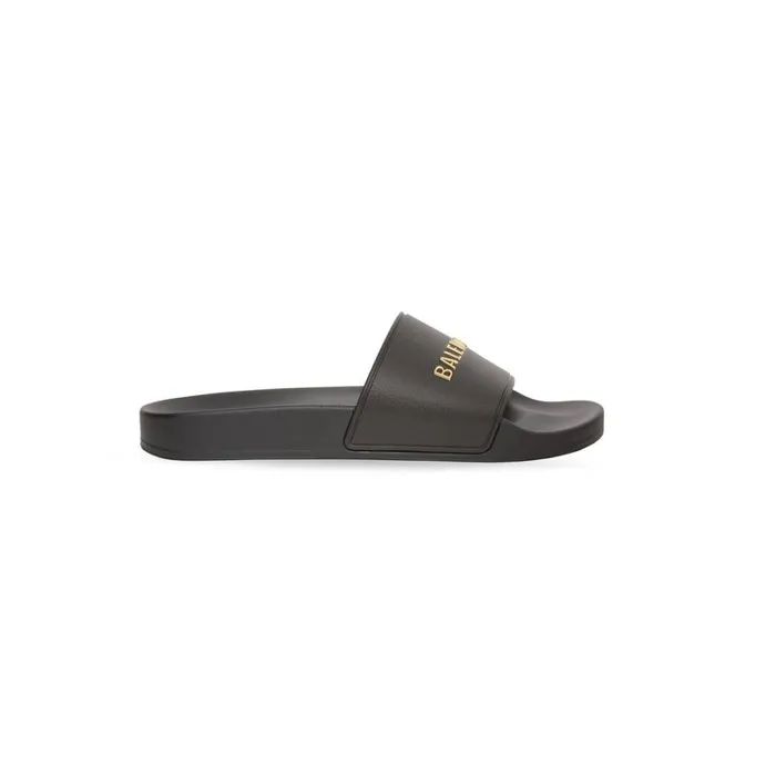 Women Sandals and Mules Balenciaga Pool Slide Sandal In Black