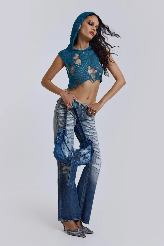 Women Scratchy Low Rise Jeans Jaded London Jeans