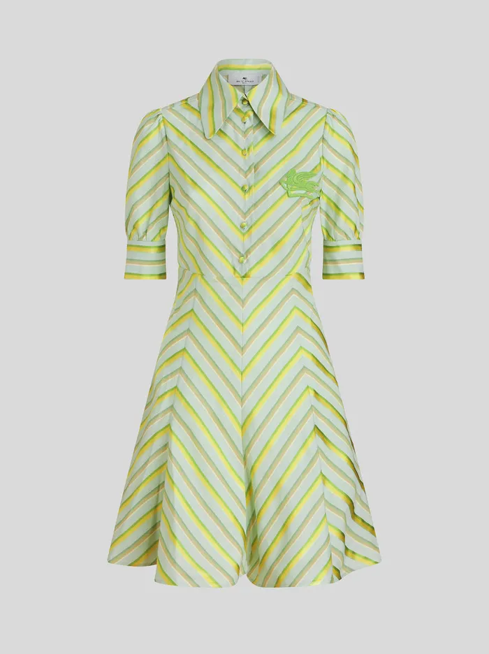 Women Shirt Dress With Degrad Stripes Etro Dresses
