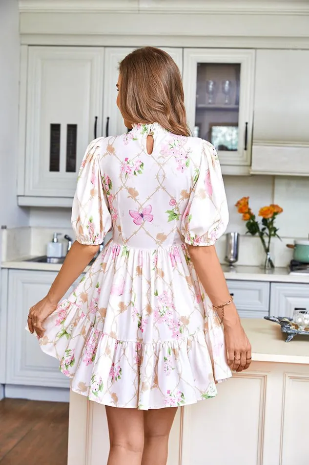 Women Short Dresses Cupshe Kennedi Short Smocking AShape Dress Multicolor