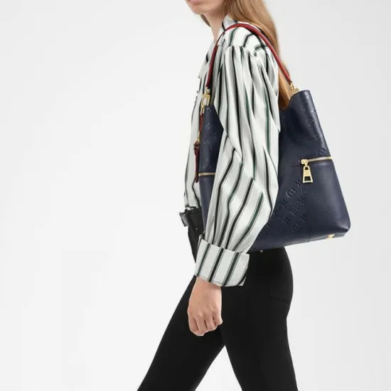 Women Shoulder and Totes Louis Vuitton Louis Vuitton Melie Navy M44012 Black M44014 8211 Louis Vuitton Handbag Store