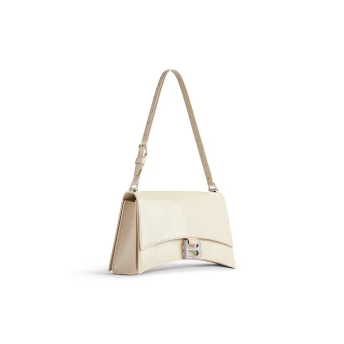 Women Shoulder Bags Balenciaga Crush Small Sling Bag In Beige