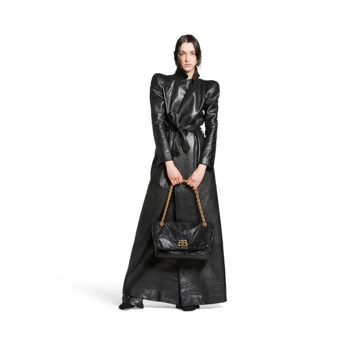 Women Shoulder Bags Balenciaga Monaco Medium Chain Bag In Black