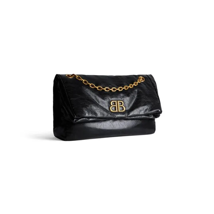 Women Shoulder Bags Balenciaga Monaco Medium Chain Bag In Black