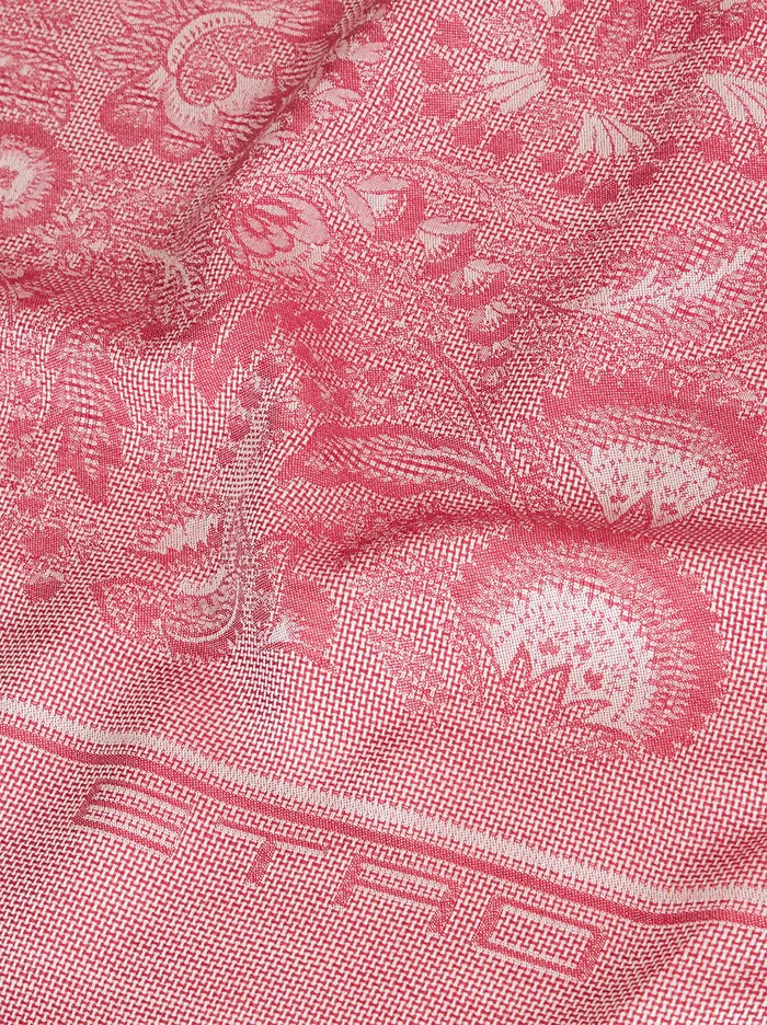 Women Silk And Wool Jacquard Scarf Etro Scarves And Silk