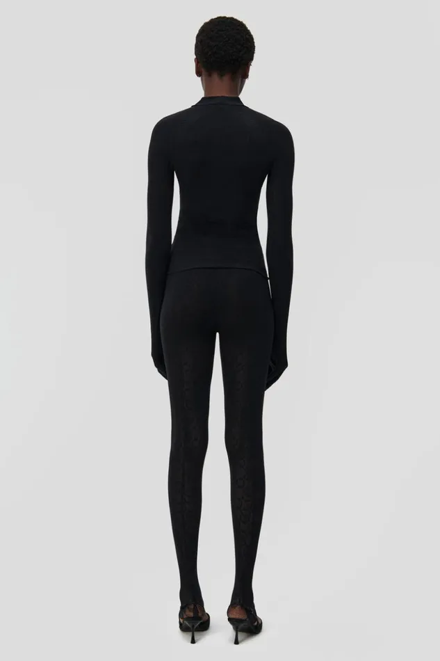 Women SIMKHAI Wolford Logo Top Black Jonathan Simkhai Knitwear