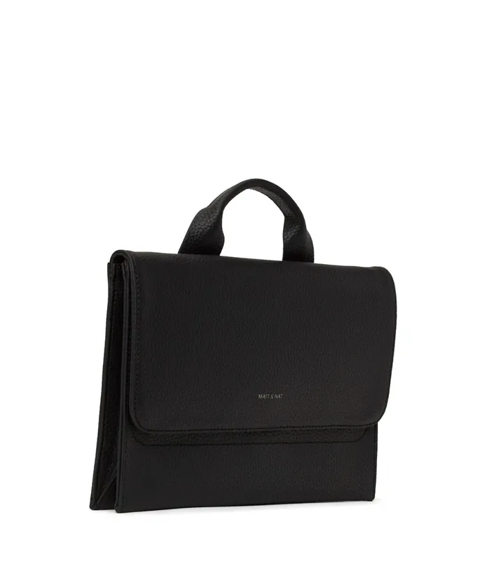 Women Sira Vegan Crossbody Bag 8211 Purity Black Matt and Nat Crossbody