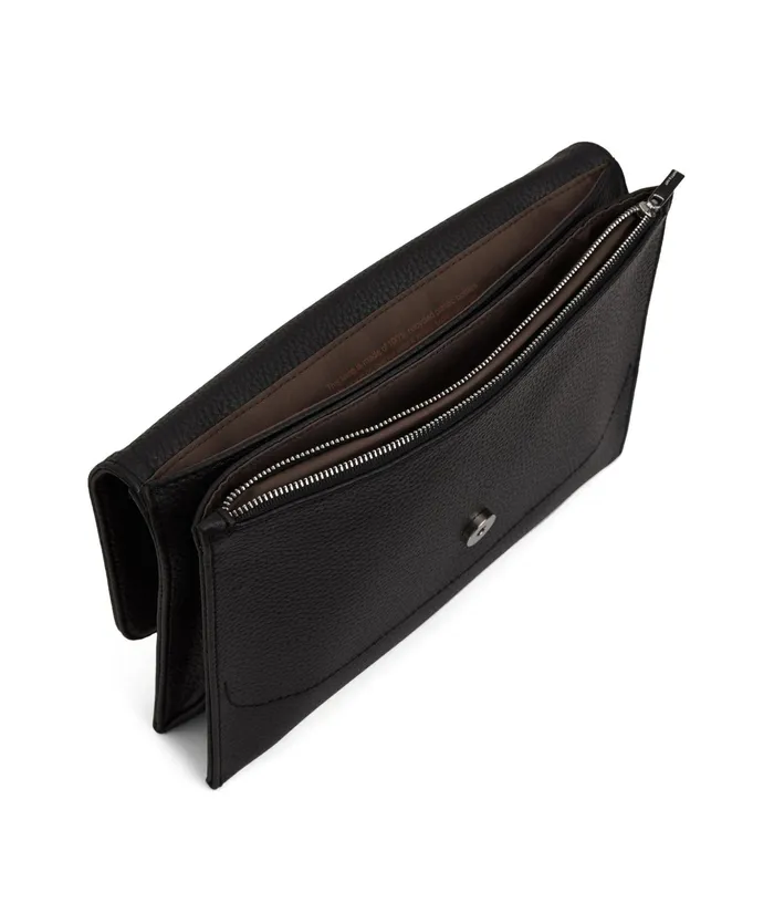Women Sira Vegan Crossbody Bag 8211 Purity Black Matt and Nat Crossbody