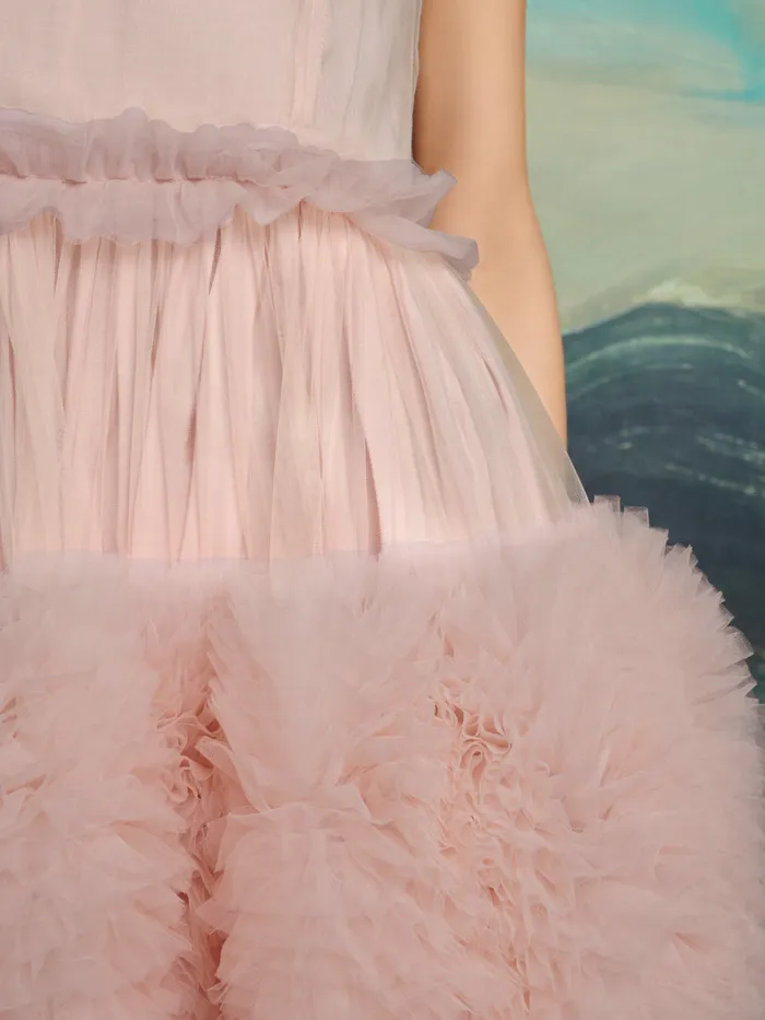 Women Sister Jane Dresses DREAM Montana Tulle Midi Dress Blush Pink