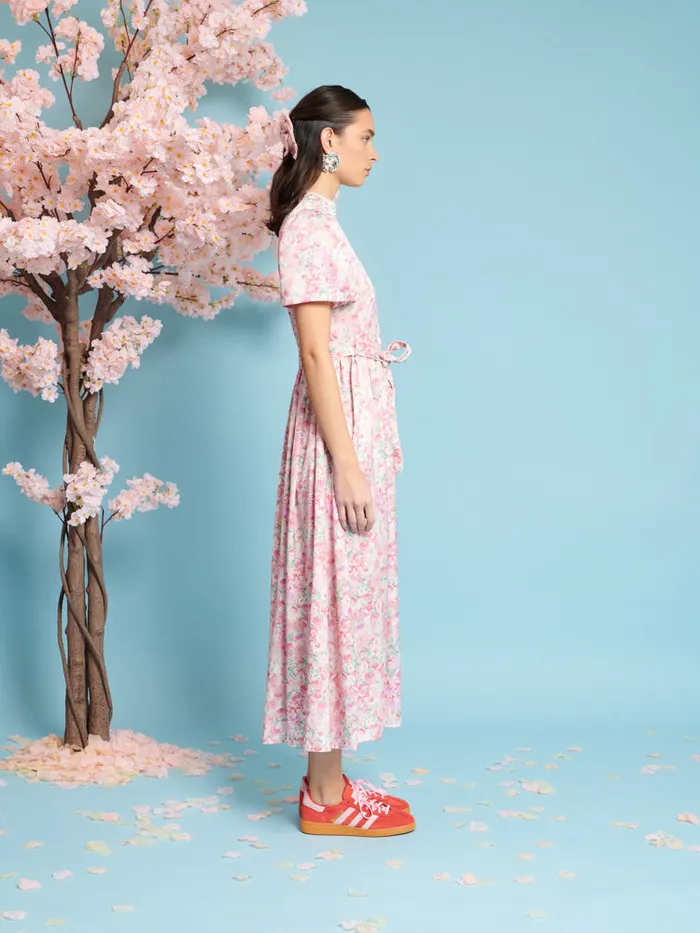 Women Sister Jane Dresses Kanzan Floral Midi Dress Blush Pink