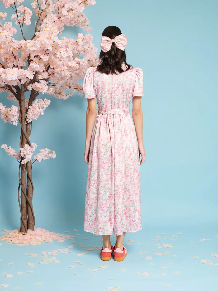 Women Sister Jane Dresses Kanzan Floral Midi Dress Blush Pink