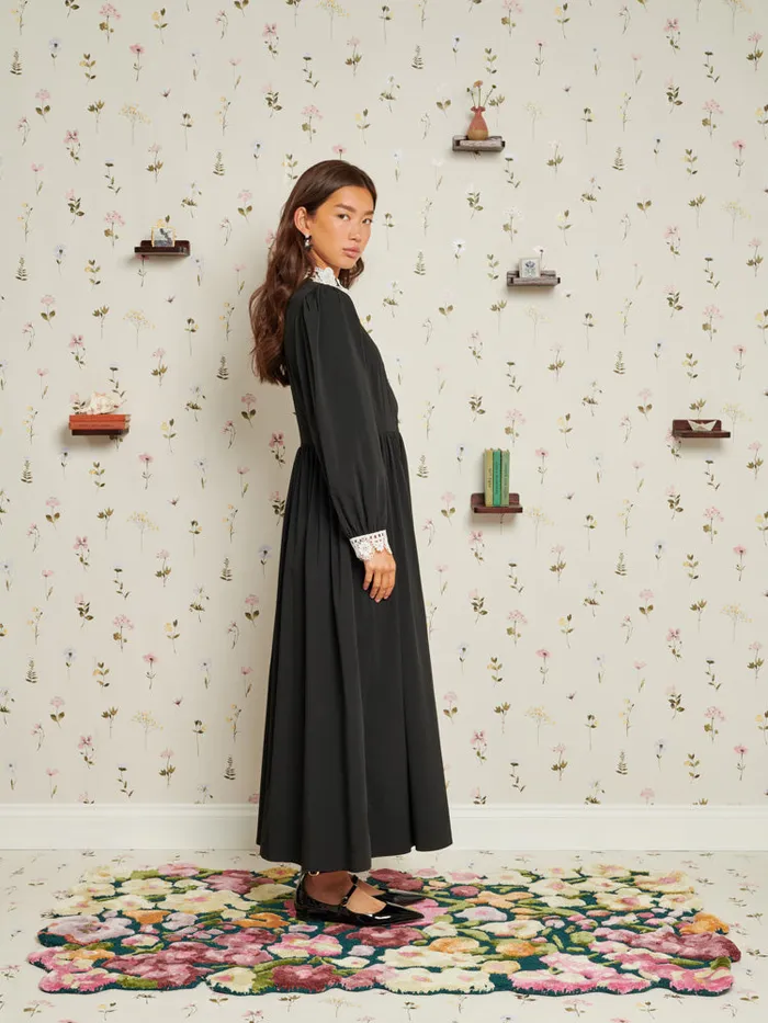 Women Sister Jane Dresses Tribute Midi Dress Raven Black
