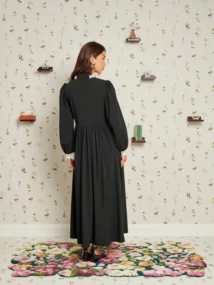 Women Sister Jane Dresses Tribute Midi Dress Raven Black