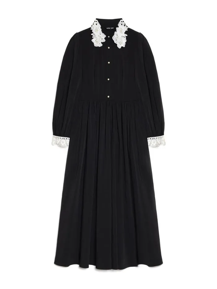 Women Sister Jane Dresses Tribute Midi Dress Raven Black