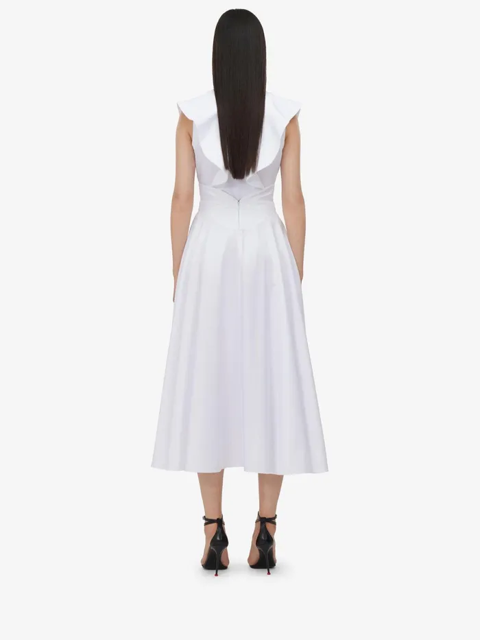 Women Skirts Alexander McQueen Corset Midi Skirt Optic White