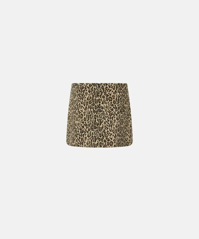 Women Skirts Pinko Leopardprint Mini Skirt Multi Beigeblack Women Skirts Pinko Leopardprint Mini Skirt Multi Beigeblack