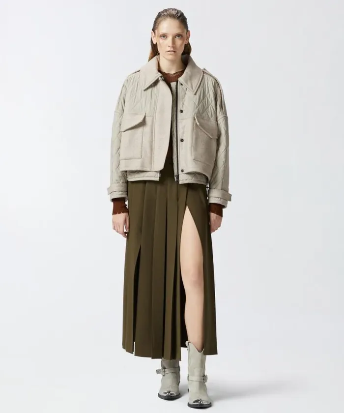 Women Skirts Pinko Long Skirt With Pleating Greenamazonia