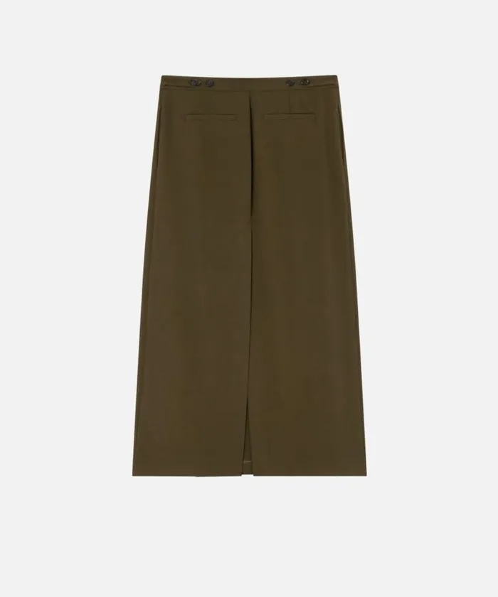 Women Skirts Pinko Long Skirt With Pleating Greenamazonia Women Skirts Pinko Long Skirt With Pleating Greenamazonia
