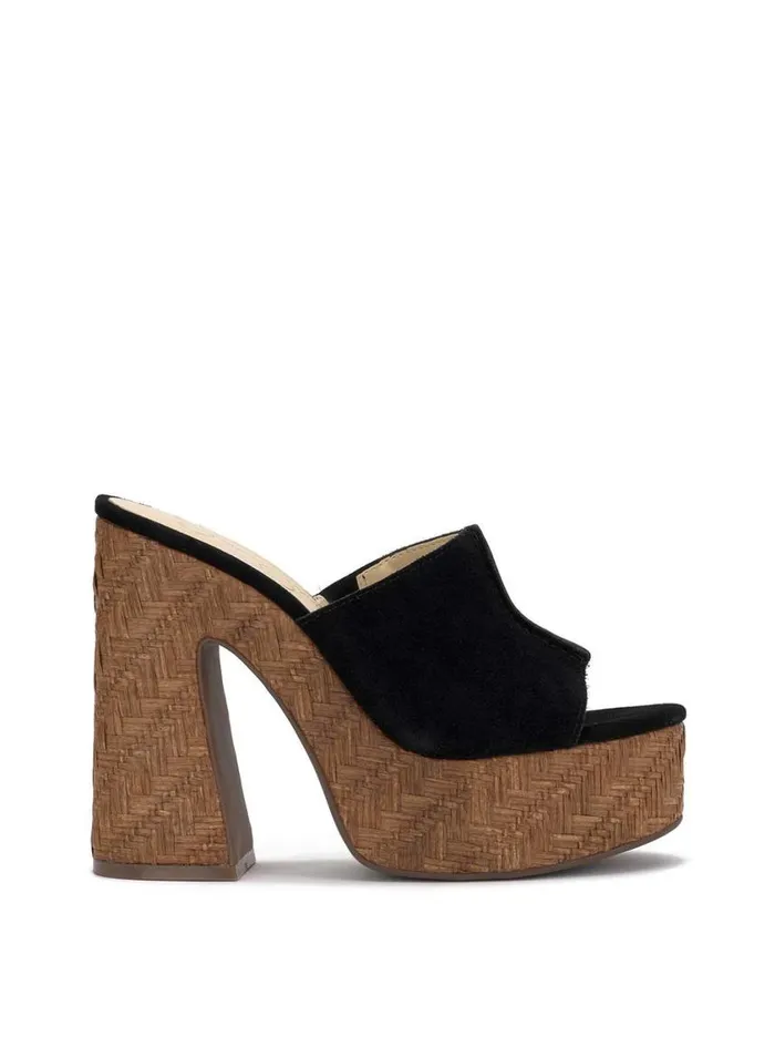 Women Slides and Mules Jessica Simpson Xona Platform Sandal In Black